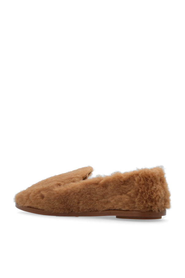 MAX MARA｜SLIPPERS (TEDDY SLIPPER (24526172 001 / 245261 MAX MARA Teddy Soft Slipper Slide | Camel | T. Boutique